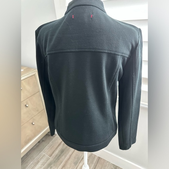 Ann Taylor Casual Jacket and Pants Suit, Black, Size Petite Large - Picture 2 of 16